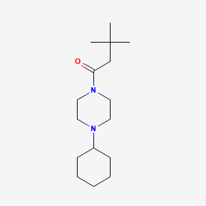 1-(4-Cyclohexylpiperazin-1-yl)-3,3-dimethylbutan-1-one