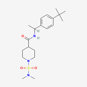 N-[1-(4-tert-butylphenyl)ethyl]-1-[(dimethylamino)sulfonyl]-4-piperidinecarboxamide