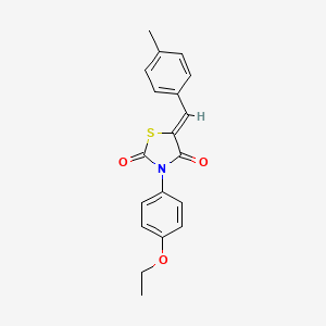 molecular formula C19H17NO3S B4827877 3-(4-ethoxyphenyl)-5-(4-methylbenzylidene)-1,3-thiazolidine-2,4-dione 