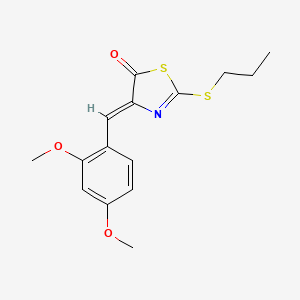 4-(2,4-dimethoxybenzylidene)-2-(propylthio)-1,3-thiazol-5(4H)-one