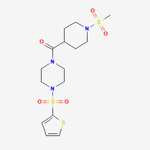 [1-(METHYLSULFONYL)-4-PIPERIDYL][4-(2-THIENYLSULFONYL)PIPERAZINO]METHANONE