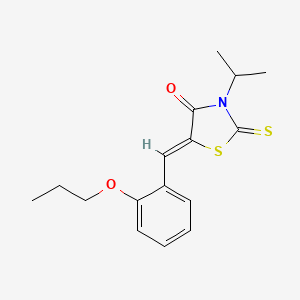 3-isopropyl-5-(2-propoxybenzylidene)-2-thioxo-1,3-thiazolidin-4-one