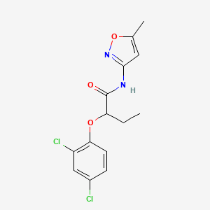 2-(2,4-dichlorophenoxy)-N-(5-methyl-1,2-oxazol-3-yl)butanamide