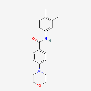 molecular formula C19H22N2O2 B4827962 N-(3,4-dimethylphenyl)-4-(4-morpholinyl)benzamide 