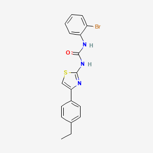 molecular formula C18H16BrN3OS B4827981 N-(2-bromophenyl)-N'-[4-(4-ethylphenyl)-1,3-thiazol-2-yl]urea 