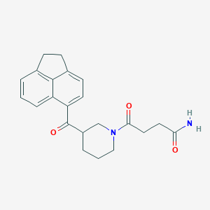 molecular formula C22H24N2O3 B4827989 4-[3-(1,2-dihydro-5-acenaphthylenylcarbonyl)-1-piperidinyl]-4-oxobutanamide 