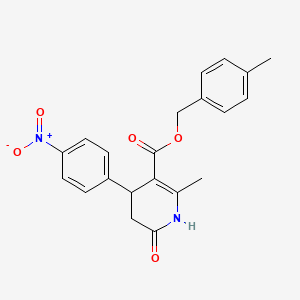 4-Methylbenzyl 2-methyl-4-(4-nitrophenyl)-6-oxo-1,4,5,6-tetrahydropyridine-3-carboxylate