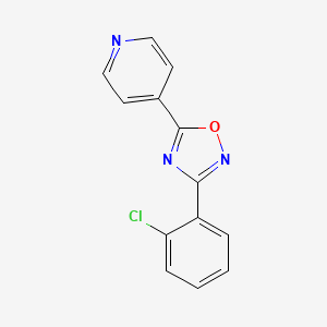 4-[3-(2-chlorophenyl)-1,2,4-oxadiazol-5-yl]pyridine