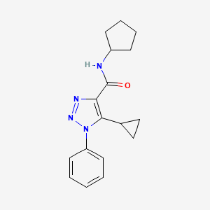 N-cyclopentyl-5-cyclopropyl-1-phenyl-1H-1,2,3-triazole-4-carboxamide