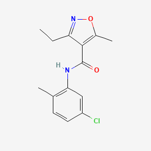 N-(5-CHLORO-2-METHYLPHENYL)-3-ETHYL-5-METHYL-12-OXAZOLE-4-CARBOXAMIDE