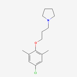 molecular formula C15H22ClNO B4828152 1-[3-(4-chloro-2,6-dimethylphenoxy)propyl]pyrrolidine 