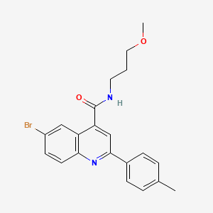 6-bromo-N-(3-methoxypropyl)-2-(4-methylphenyl)quinoline-4-carboxamide