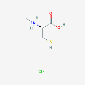molecular formula C4H10ClNO2S B048282 3-Mercapto-2-(methylamino)propanoic acid hydrochloride CAS No. 14344-46-8