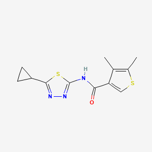 N-(5-cyclopropyl-1,3,4-thiadiazol-2-yl)-4,5-dimethyl-3-thiophenecarboxamide