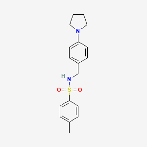 4-methyl-N-[4-(1-pyrrolidinyl)benzyl]benzenesulfonamide