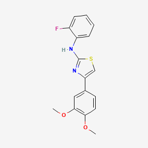 4-(3,4-dimethoxyphenyl)-N-(2-fluorophenyl)-1,3-thiazol-2-amine