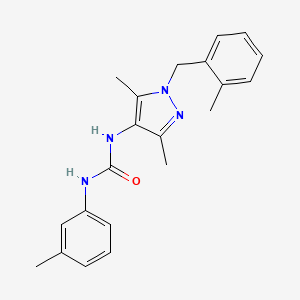 N-[3,5-dimethyl-1-(2-methylbenzyl)-1H-pyrazol-4-yl]-N'-(3-methylphenyl)urea