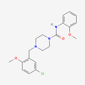 4-[(5-chloro-2-methoxyphenyl)methyl]-N-(2-methoxyphenyl)piperazine-1-carboxamide