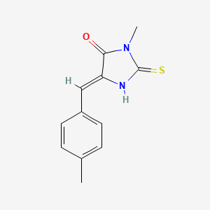 molecular formula C12H12N2OS B4828325 3-Methyl-5-((4-methylphenyl)methylene)-2-thioxo-4-imidazolidinone CAS No. 79851-69-7