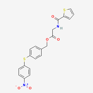 molecular formula C20H16N2O5S2 B4828334 4-[(4-Nitrophenyl)sulfanyl]benzyl 2-[(2-thienylcarbonyl)amino]acetate 