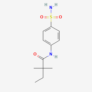 2,2-dimethyl-N-(4-sulfamoylphenyl)butanamide