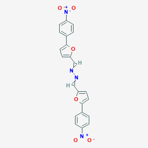 molecular formula C22H14N4O6 B048284 1-[5-(4-nitrophenyl)furan-2-yl]-N-[[5-(4-nitrophenyl)furan-2-yl]methylideneamino]methanimine CAS No. 301359-05-7