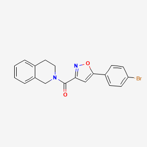 2-{[5-(4-bromophenyl)-3-isoxazolyl]carbonyl}-1,2,3,4-tetrahydroisoquinoline