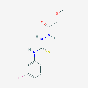 N-(3-fluorophenyl)-2-(methoxyacetyl)hydrazinecarbothioamide