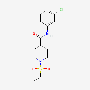 N-(3-chlorophenyl)-1-(ethylsulfonyl)piperidine-4-carboxamide