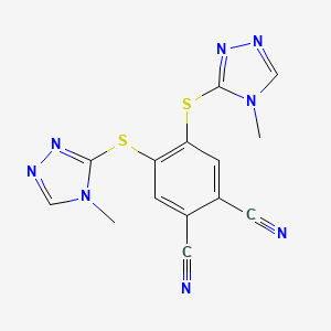 4,5-Bis[(4-methyl-1,2,4-triazol-3-yl)sulfanyl]benzene-1,2-dicarbonitrile