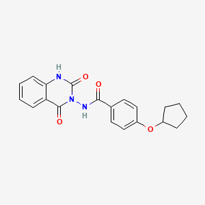 4-(cyclopentyloxy)-N-(2,4-dioxo-1,4-dihydro-3(2H)-quinazolinyl)benzamide