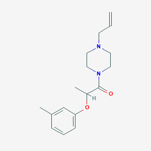 2-(3-Methylphenoxy)-1-[4-(prop-2-en-1-yl)piperazin-1-yl]propan-1-one