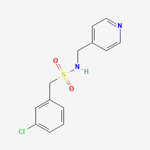 1-(3-CHLOROPHENYL)-N-[(PYRIDIN-4-YL)METHYL]METHANESULFONAMIDE