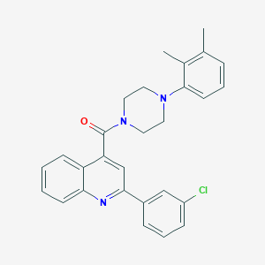 2-(3-chlorophenyl)-4-{[4-(2,3-dimethylphenyl)-1-piperazinyl]carbonyl}quinoline