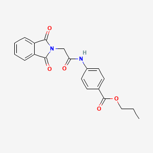 propyl 4-{[(1,3-dioxo-1,3-dihydro-2H-isoindol-2-yl)acetyl]amino}benzoate