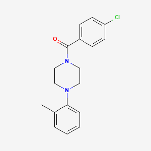 1-(4-chlorobenzoyl)-4-(2-methylphenyl)piperazine