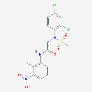 N~2~-(2,4-dichlorophenyl)-N~1~-(2-methyl-3-nitrophenyl)-N~2~-(methylsulfonyl)glycinamide