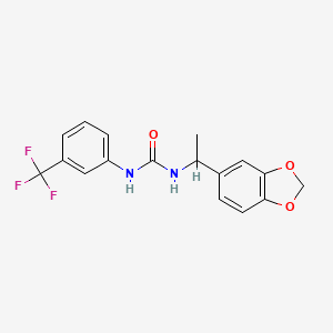 1-[1-(1,3-Benzodioxol-5-yl)ethyl]-3-[3-(trifluoromethyl)phenyl]urea