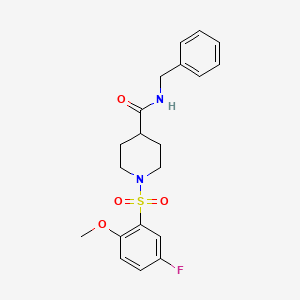 N-benzyl-1-[(5-fluoro-2-methoxyphenyl)sulfonyl]piperidine-4-carboxamide