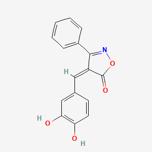 4-(3,4-dihydroxybenzylidene)-3-phenyl-5(4H)-isoxazolone