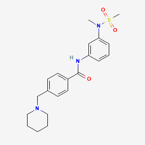 N-{3-[methyl(methylsulfonyl)amino]phenyl}-4-(1-piperidinylmethyl)benzamide