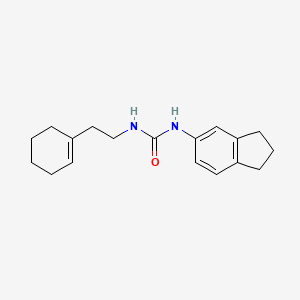 N-[2-(1-CYCLOHEXENYL)ETHYL]-N'-(2,3-DIHYDRO-1H-INDEN-5-YL)UREA