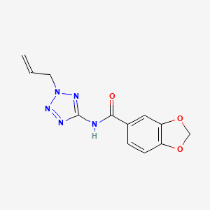 N-[2-(prop-2-en-1-yl)-2H-tetrazol-5-yl]-1,3-benzodioxole-5-carboxamide