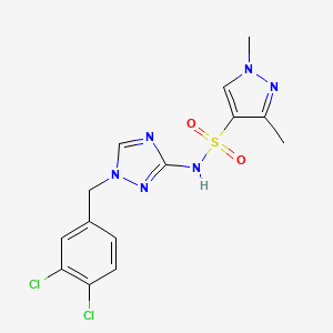 N~4~-[1-(3,4-DICHLOROBENZYL)-1H-1,2,4-TRIAZOL-3-YL]-1,3-DIMETHYL-1H-PYRAZOLE-4-SULFONAMIDE