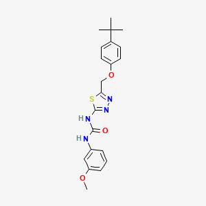 1-{5-[(4-Tert-butylphenoxy)methyl]-1,3,4-thiadiazol-2-yl}-3-(3-methoxyphenyl)urea