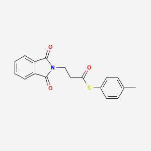 S-(4-methylphenyl) 3-(1,3-dioxo-1,3-dihydro-2H-isoindol-2-yl)propanethioate