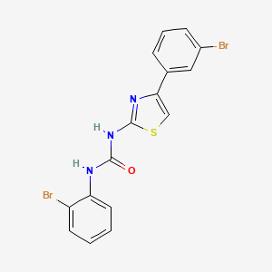 molecular formula C16H11Br2N3OS B4828708 N-(2-bromophenyl)-N'-[4-(3-bromophenyl)-1,3-thiazol-2-yl]urea 