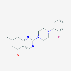 2-[4-(2-fluorophenyl)piperazin-1-yl]-7-methyl-7,8-dihydroquinazolin-5(6H)-one