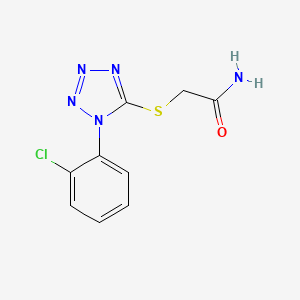 2-{[1-(2-chlorophenyl)-1H-tetrazol-5-yl]thio}acetamide