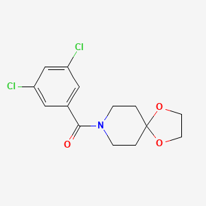 molecular formula C14H15Cl2NO3 B4828853 8-(3,5-dichlorobenzoyl)-1,4-dioxa-8-azaspiro[4.5]decane 